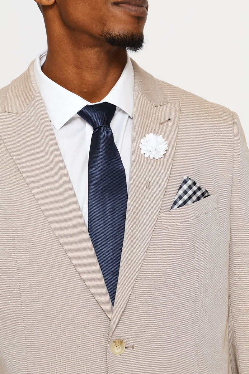 Twill Suit Jacket - Natural