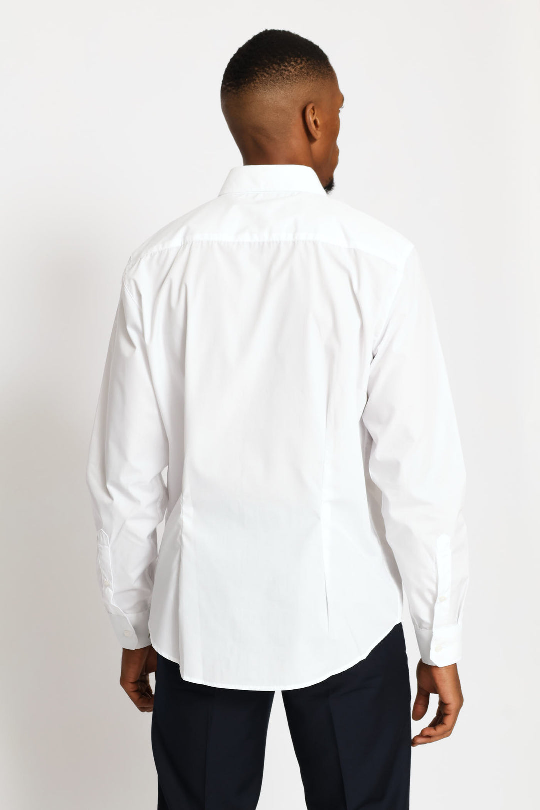 Slim Easy Care Long Shirt - White