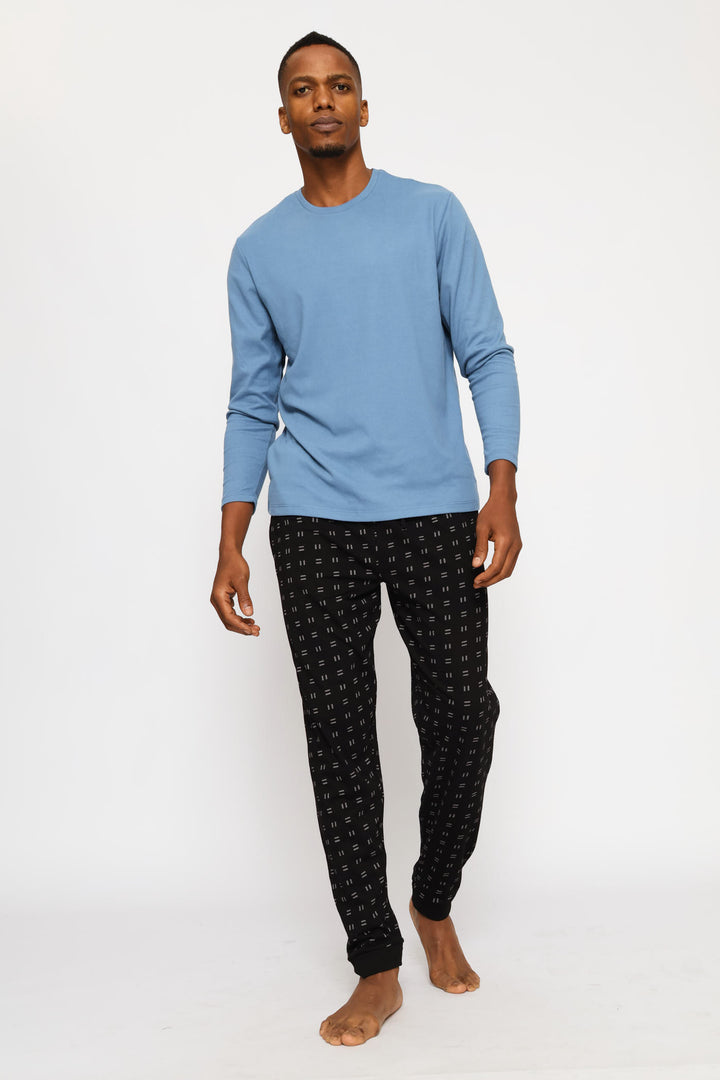 Print Jogger - Black/Grey