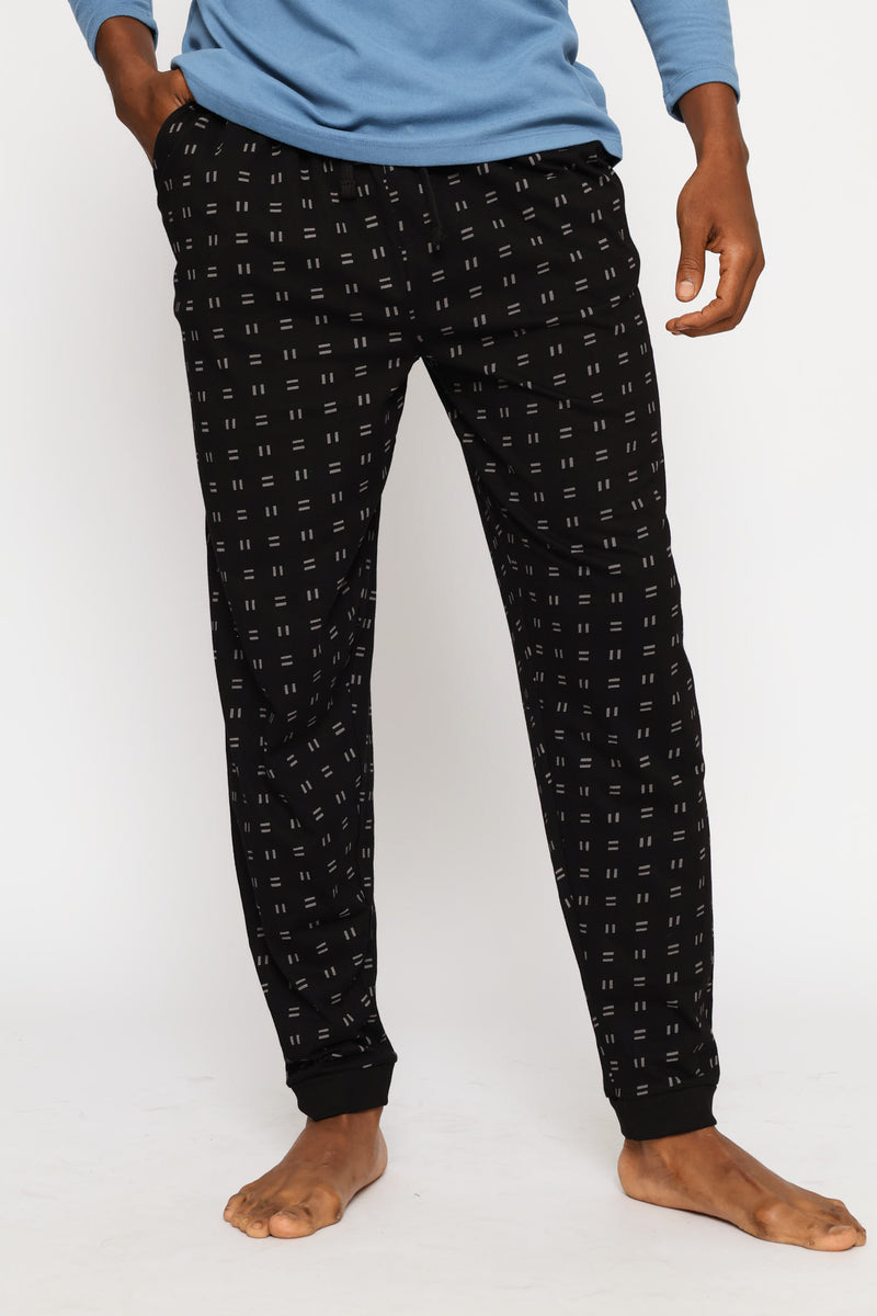 Print Jogger - Black/Grey