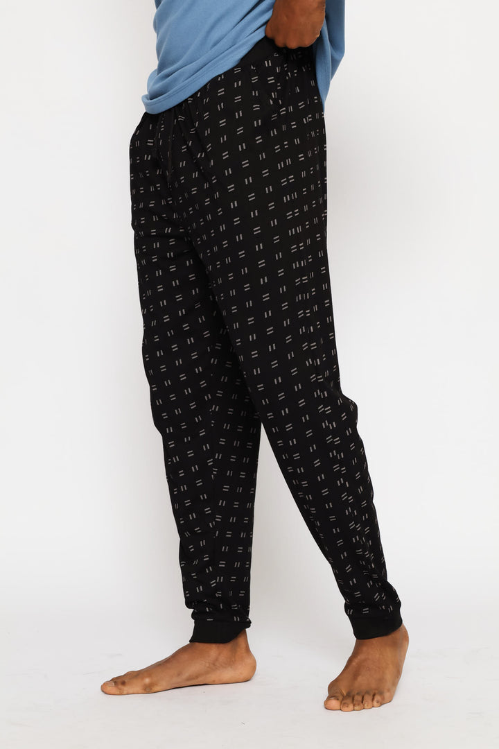 Print Jogger - Black/Grey