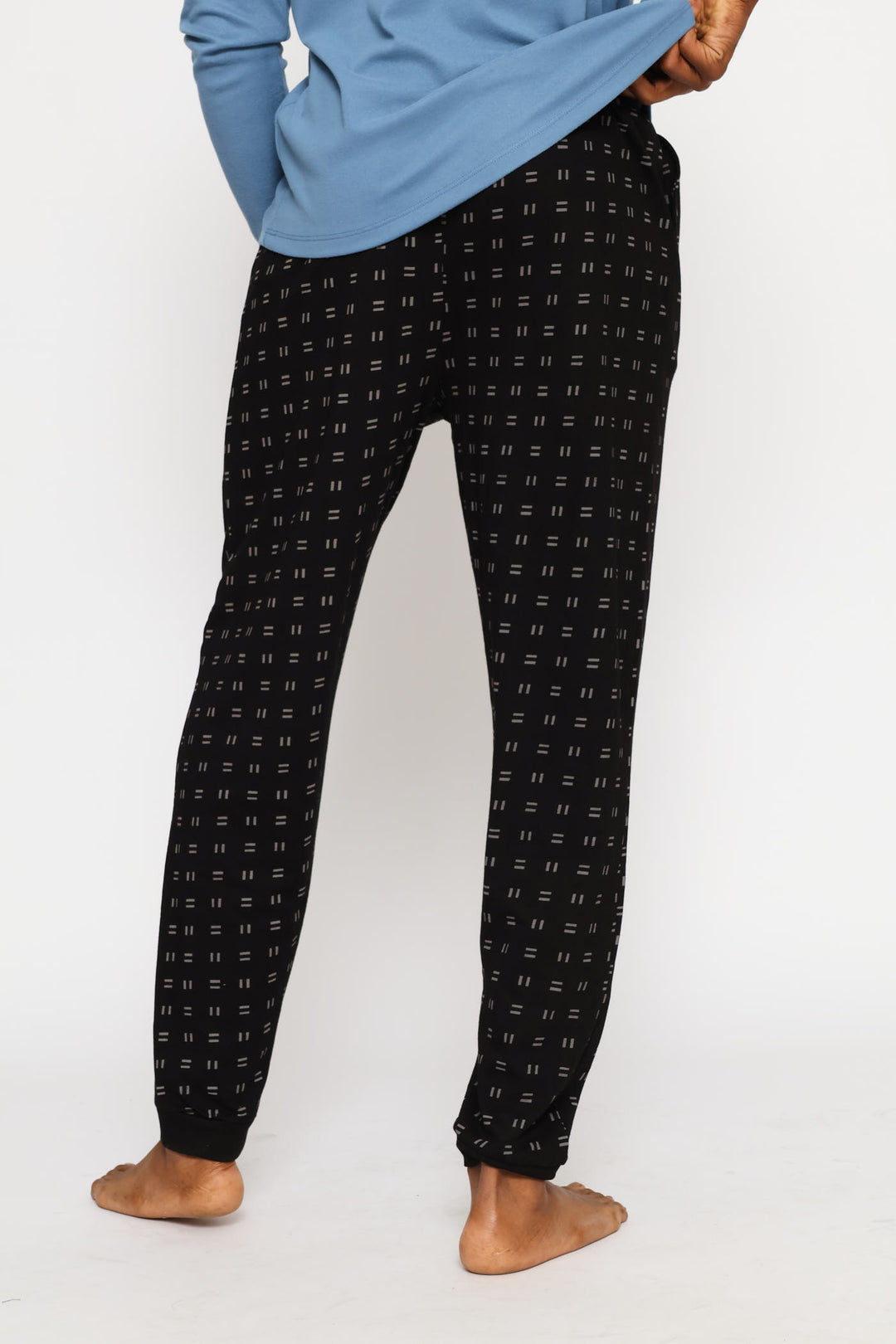 Print Jogger - Black/Grey