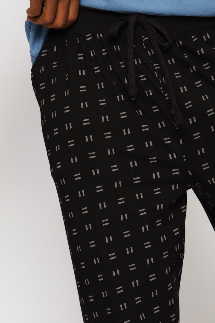 Print Jogger - Black/Grey