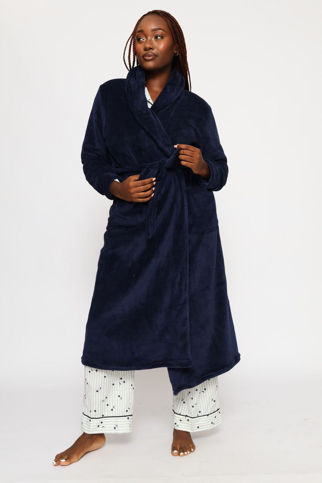 Wrap Gown - Navy