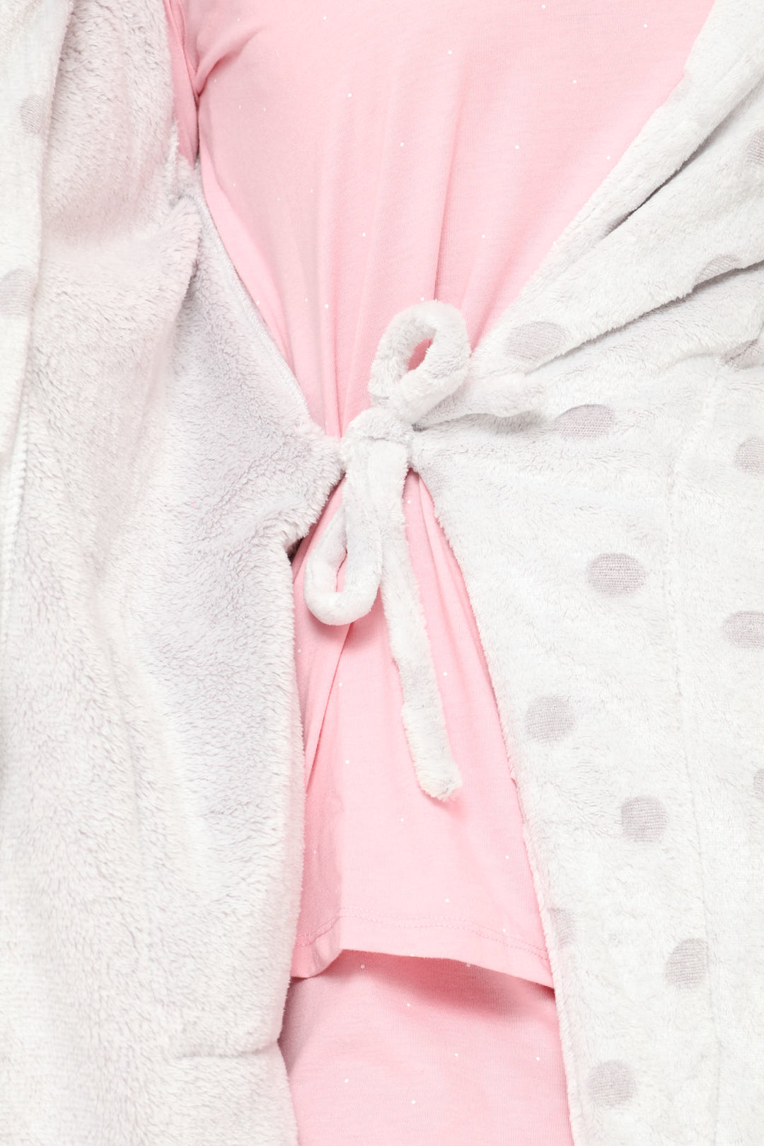 Embossed Spot Gown - Grey