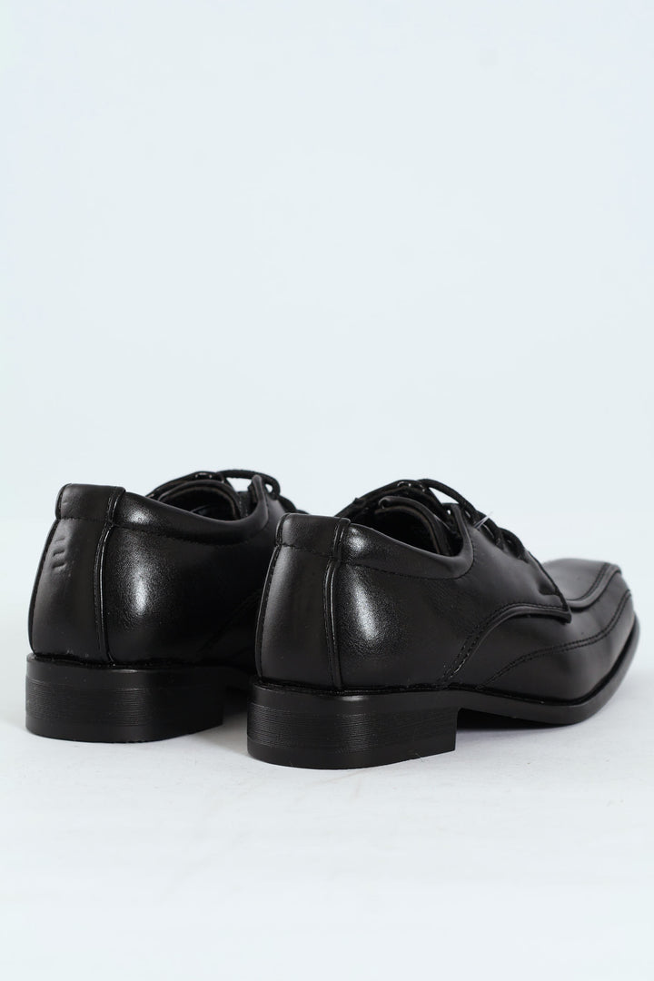 Pre-Boys Formal Lace Up Smart Shoe - Black
