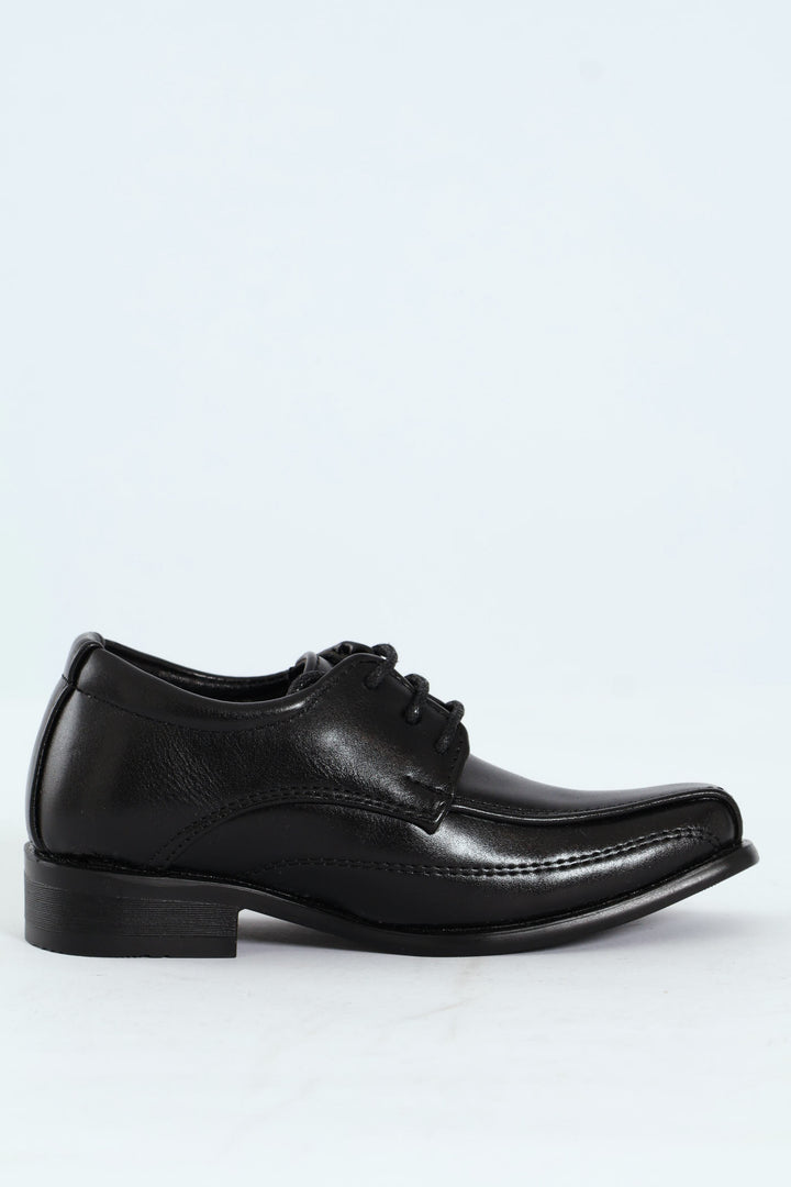 Pre-Boys Formal Lace Up Smart Shoe - Black