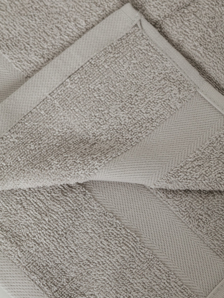 500GSM 6 Piece Bath Towel Set - Silver