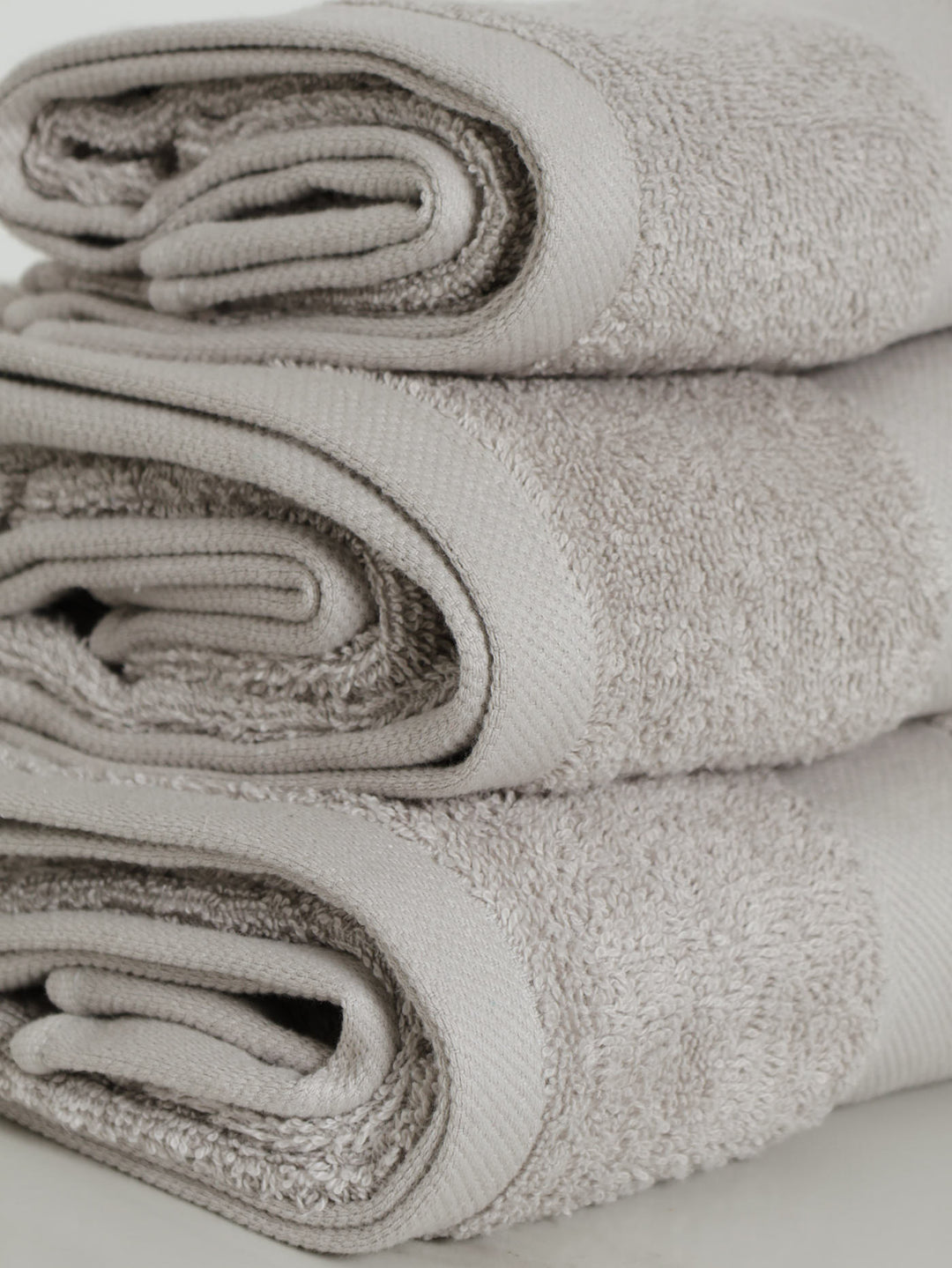 500GSM 6 Piece Bath Towel Set - Silver