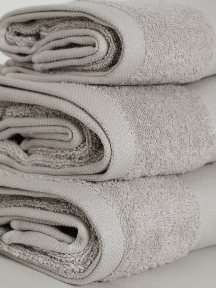 500GSM 6 Piece Bath Towel Set - Silver