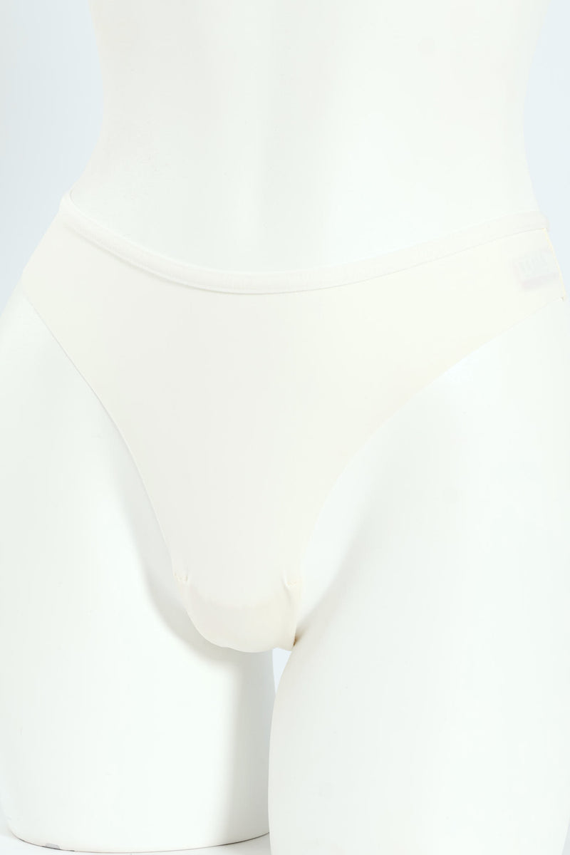 3 Pack Lazer Cut Thong - Mocha/Pink/Off White