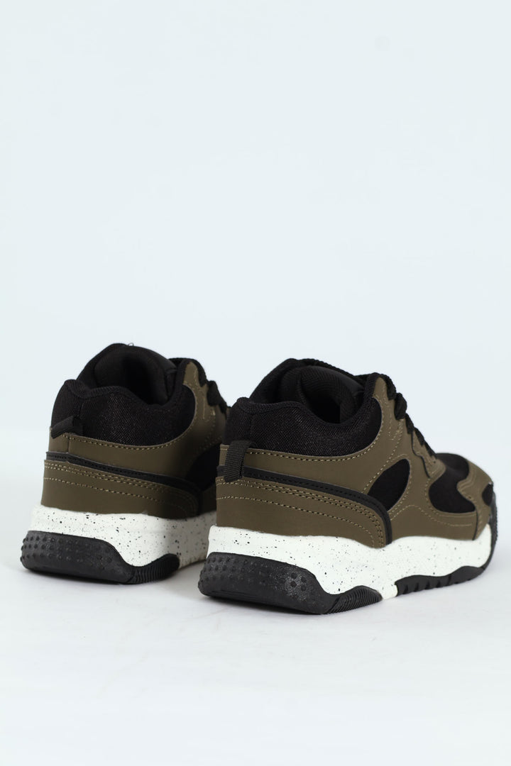 Boys High-Top Sneaker - Olive