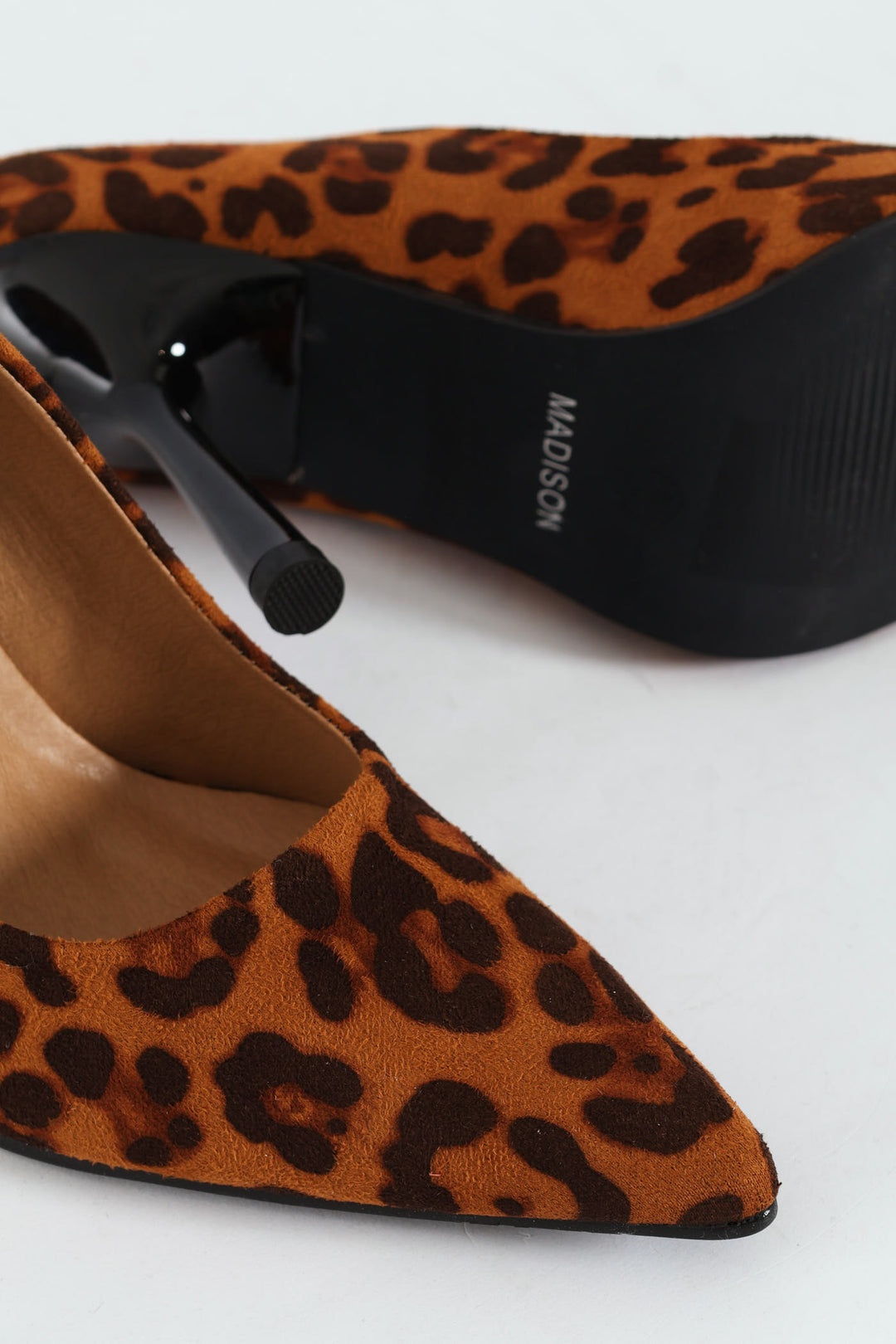 Pointed Toe Court Stiletto Heel - Animal Print
