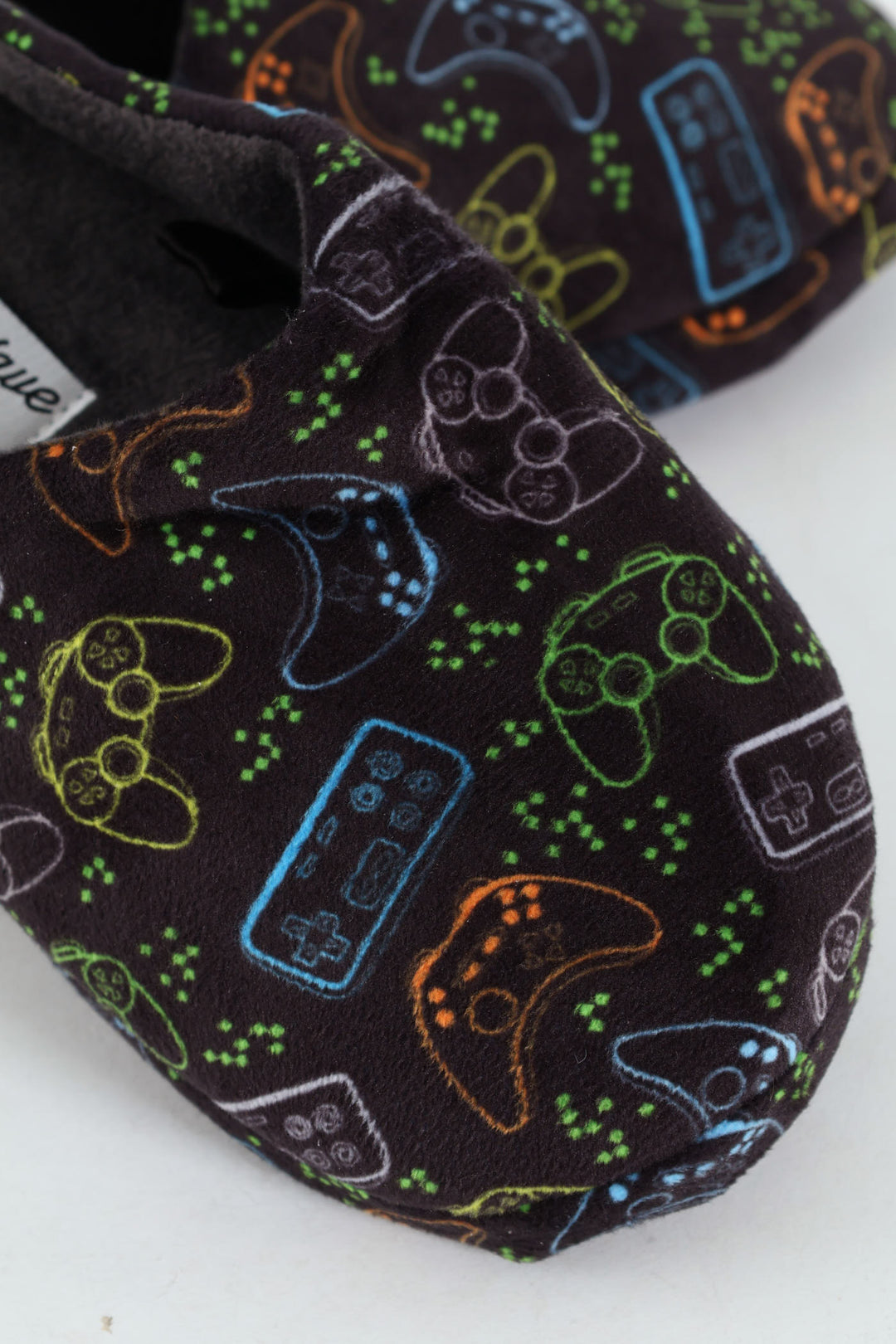 Boys Gaming Slipper - Black