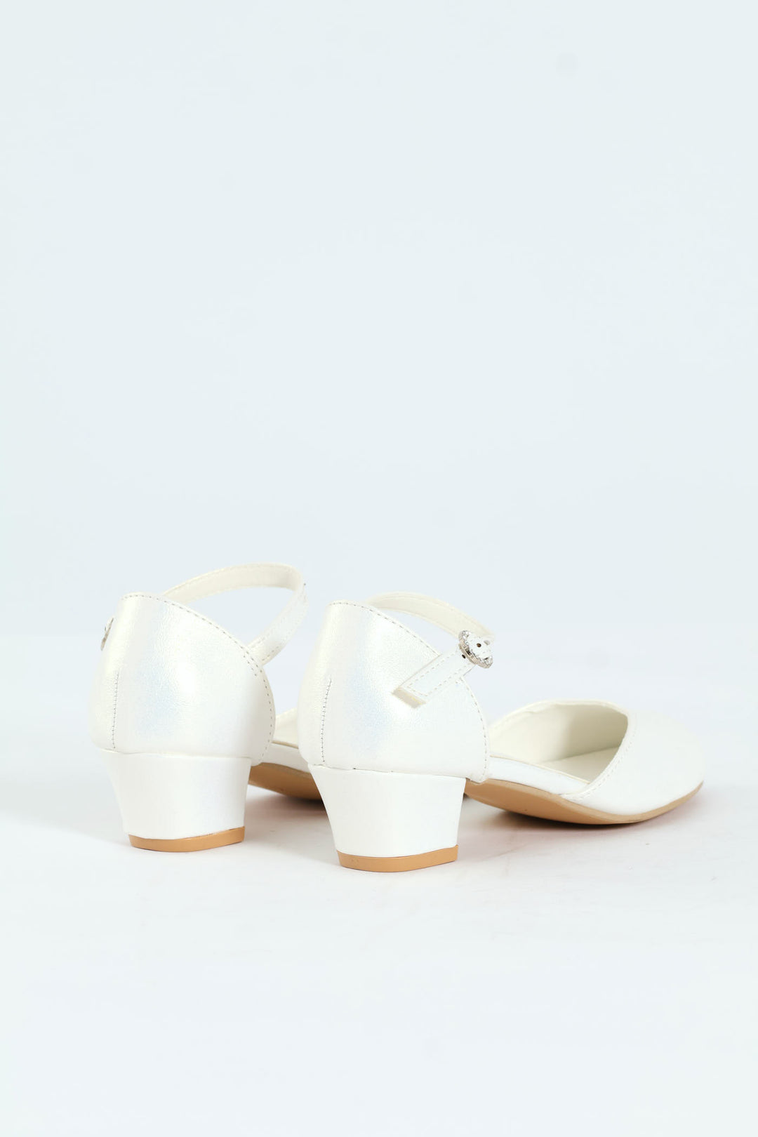 Girls Pearly Occasion Heel - White