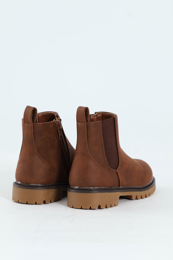 Pre-Boys Chelsea Boot - Brown