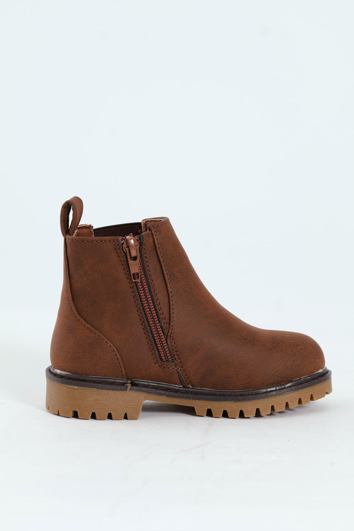 Pre-Boys Chelsea Boot - Brown
