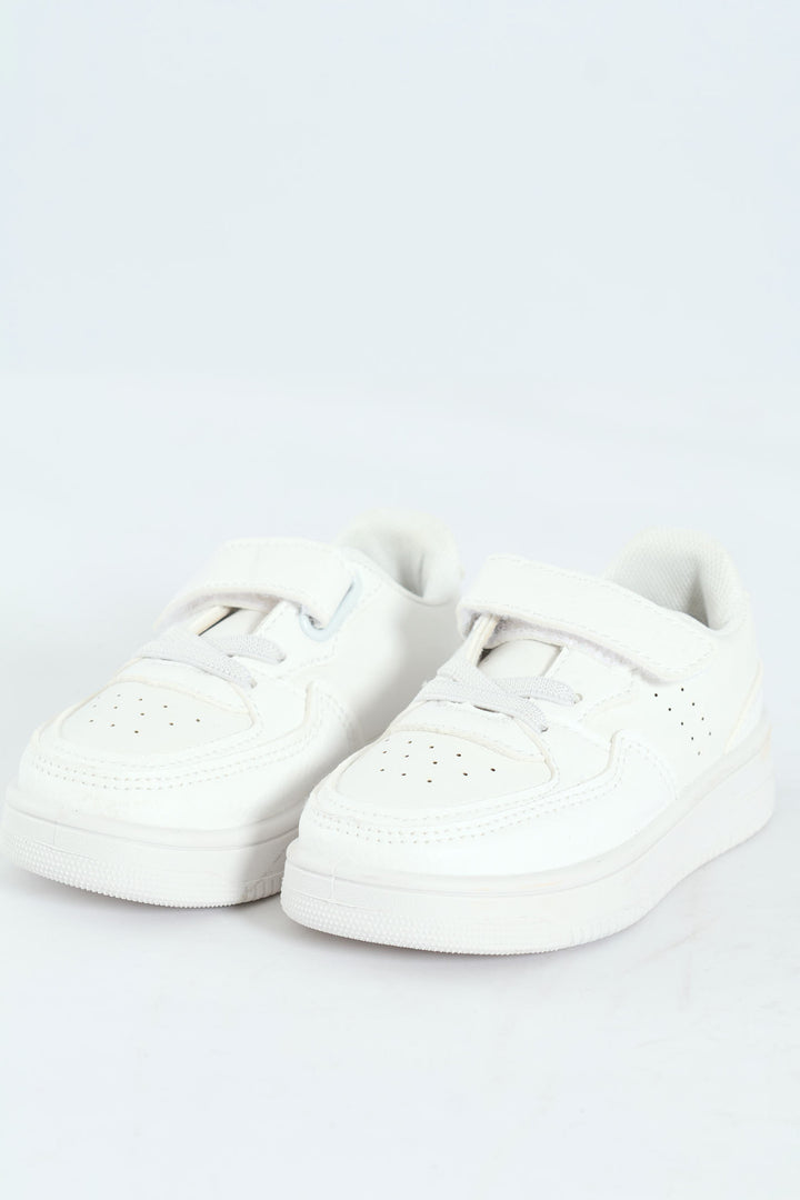 Pre-Boys Court Sneaker - White