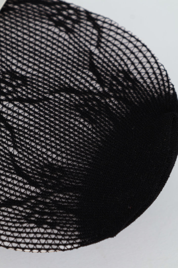 Bow Design Fishnet Stocking - Black