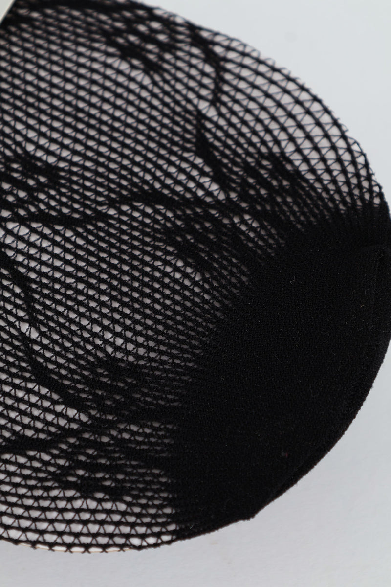 Bow Design Fishnet Stocking - Black