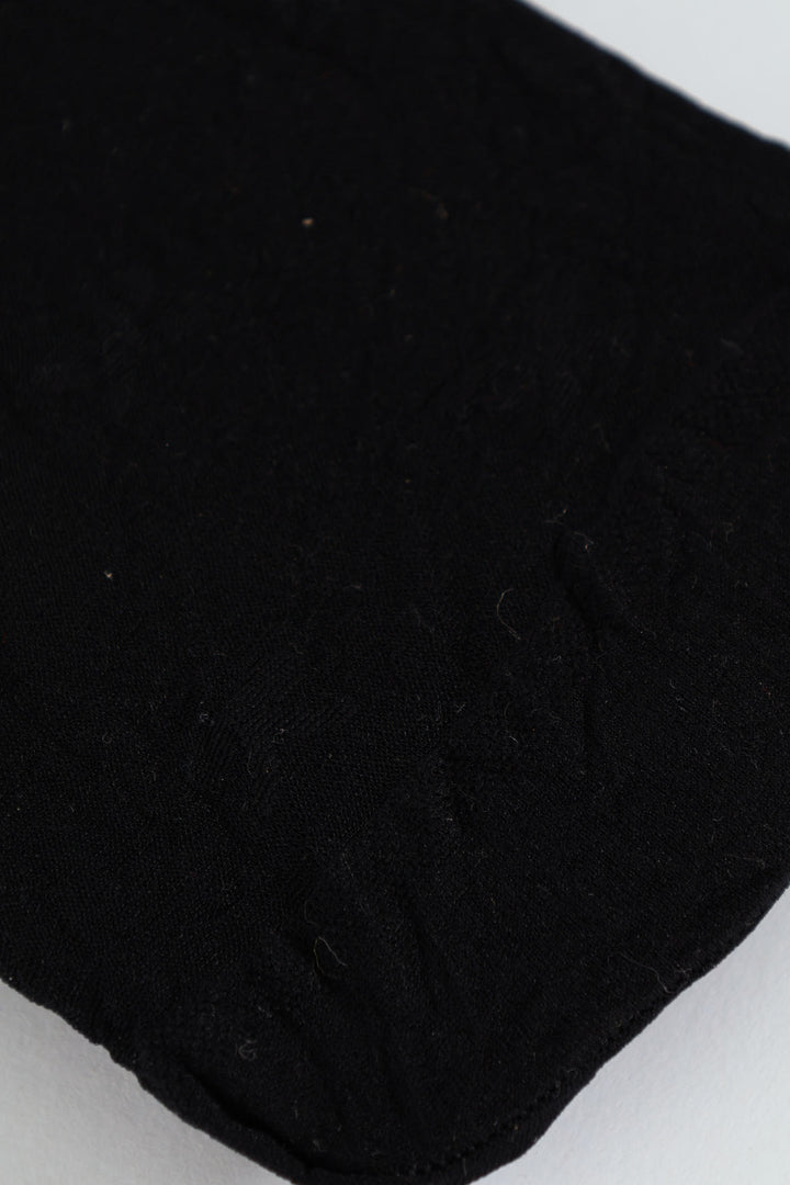 2 Pack Sheer Bows & Plain Anklet Socks - Black