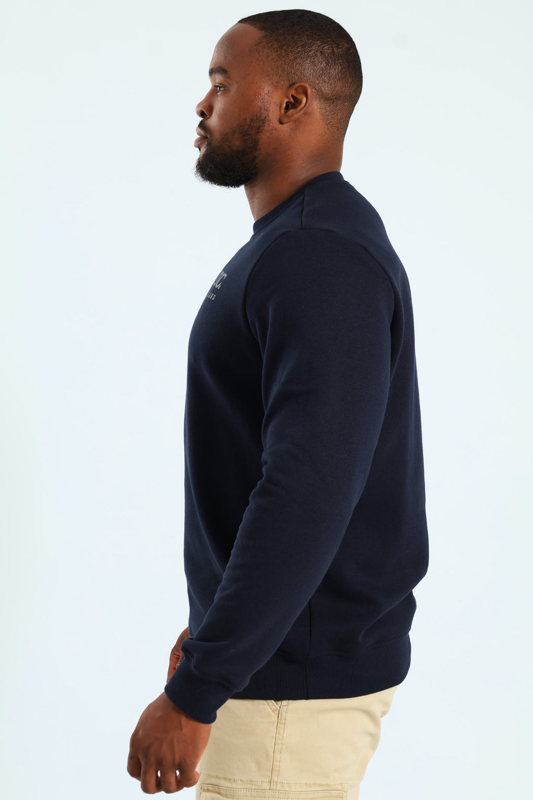 Denim Inc. Crew Fleece Sweat Top - Navy