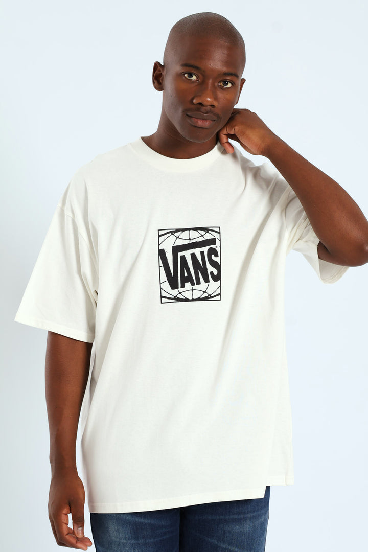 Wide Loose Short Sleeve Tee - Off White