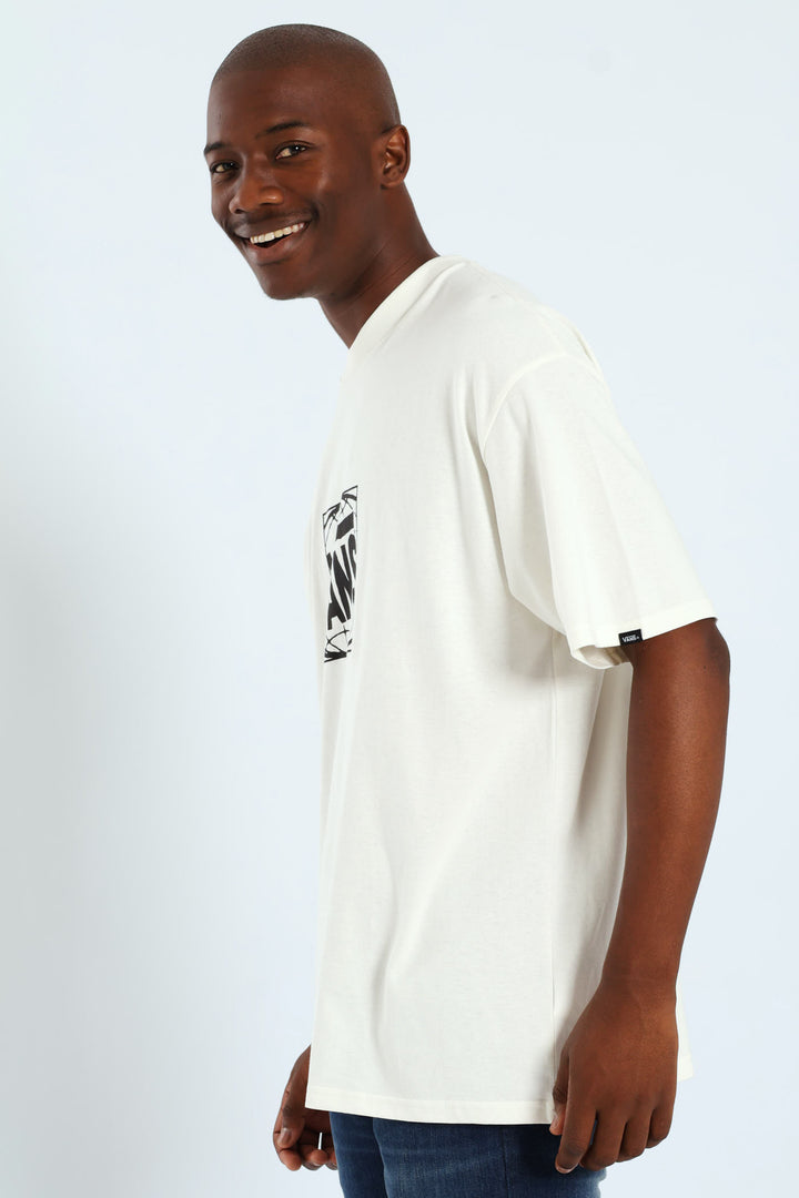 Wide Loose Short Sleeve Tee - Off White