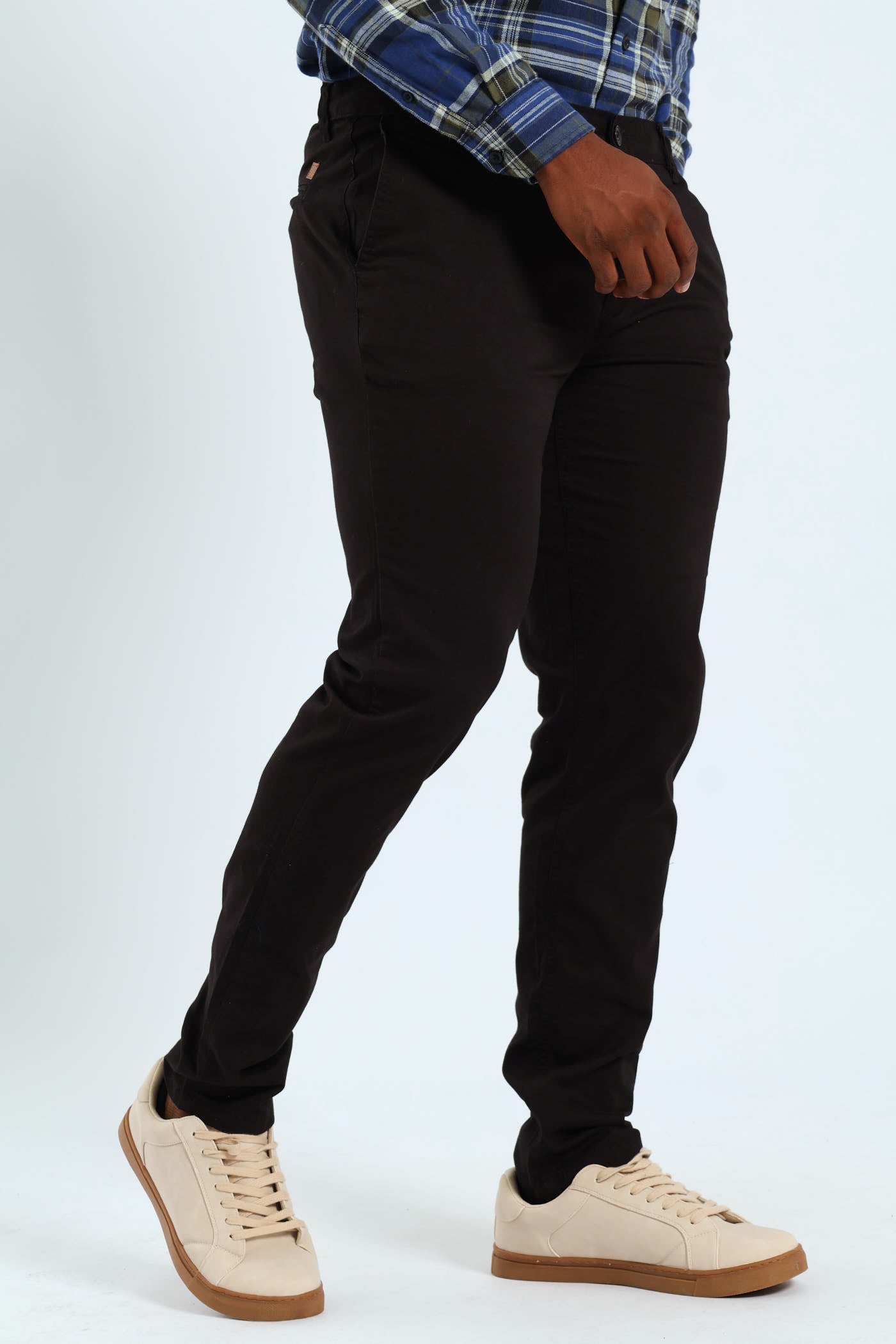 Mens Skinny Fit Chino - Black – Edgars