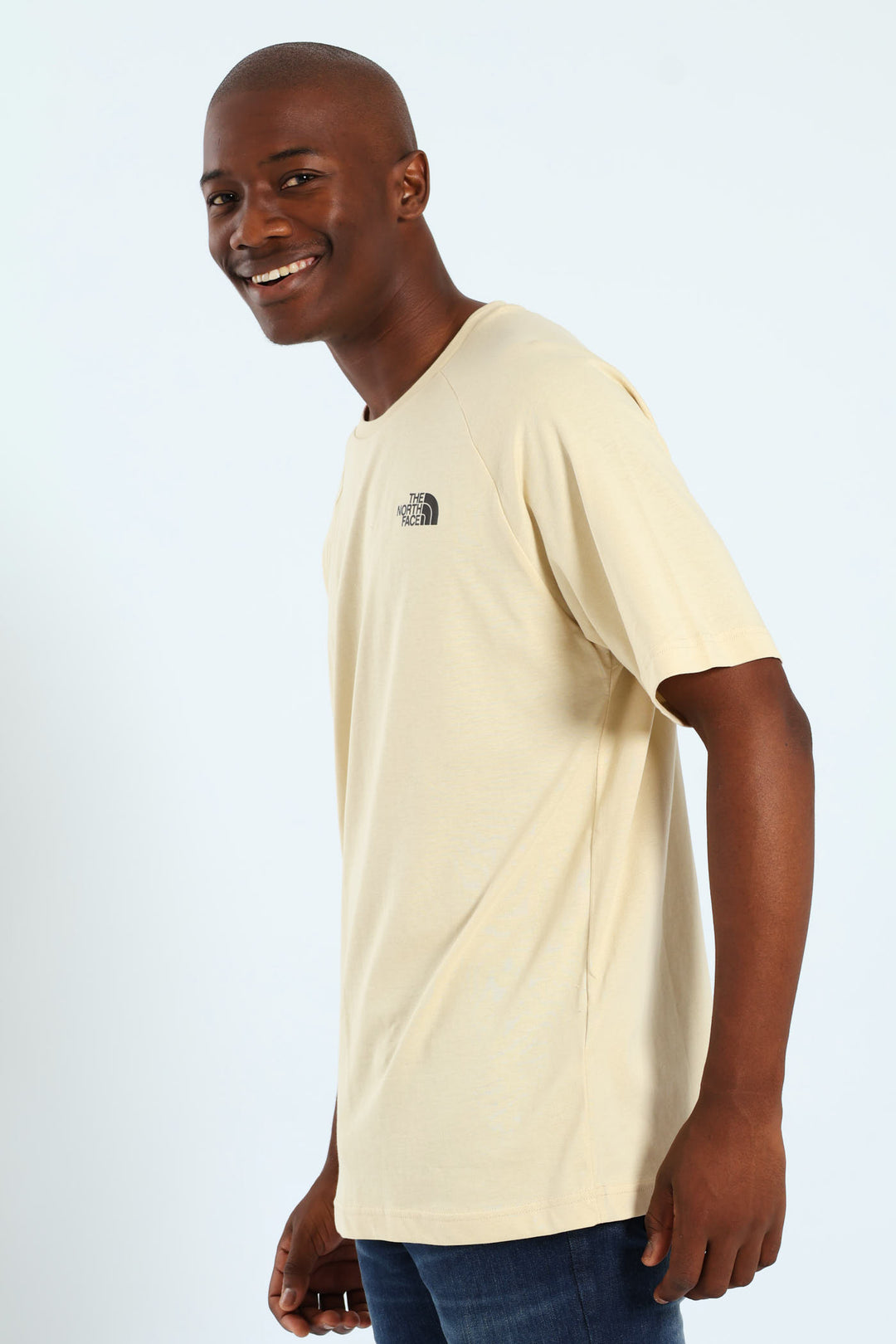 Short Sleeve North Faces Tee - Cream