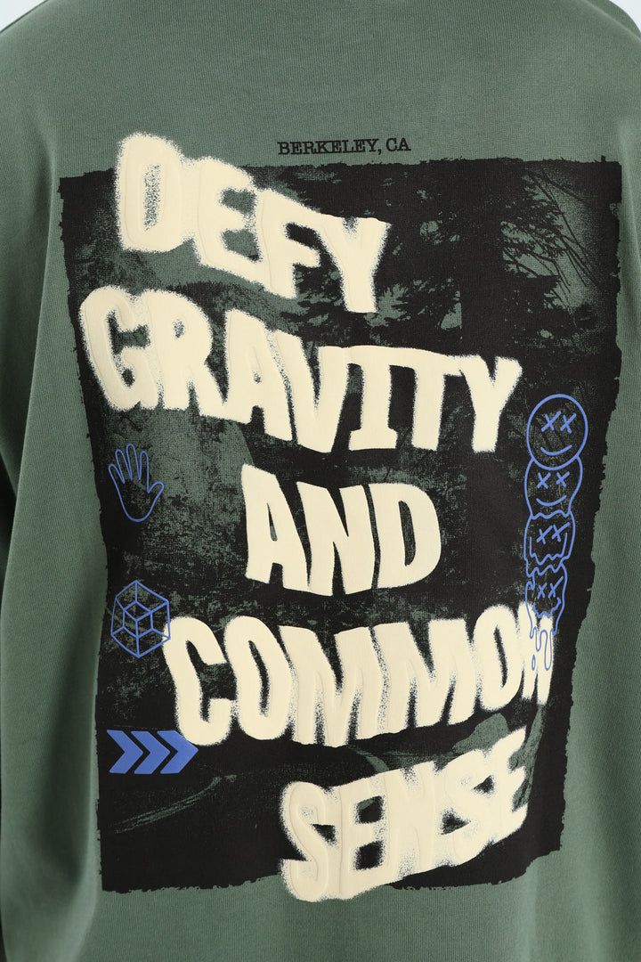 Heritage Graphic Relaxed Tee - Forest Green