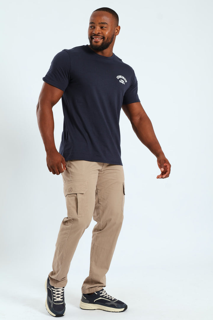 Indigo Trading Co. Front & Back Tee - Navy