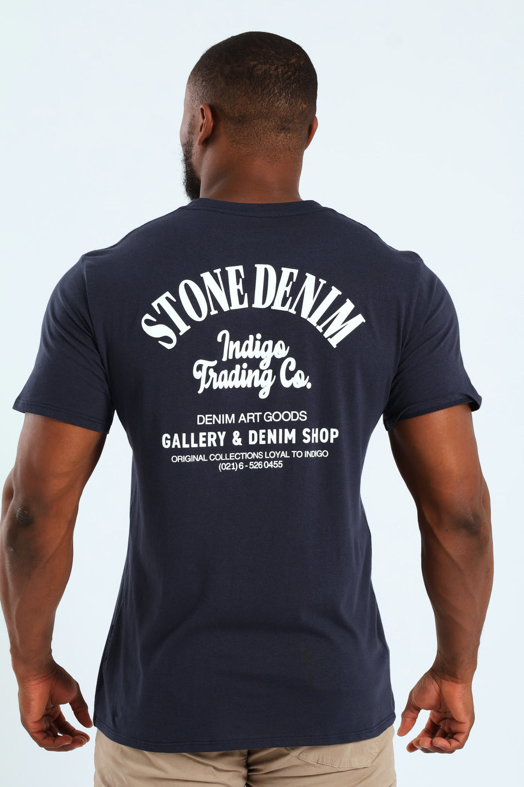 Indigo Trading Co. Front & Back Tee - Navy