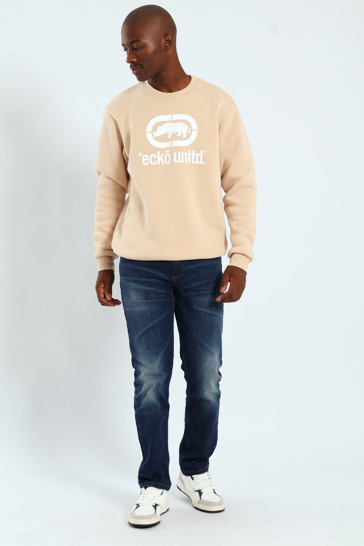 Rhino Chest Crew Top - Stone