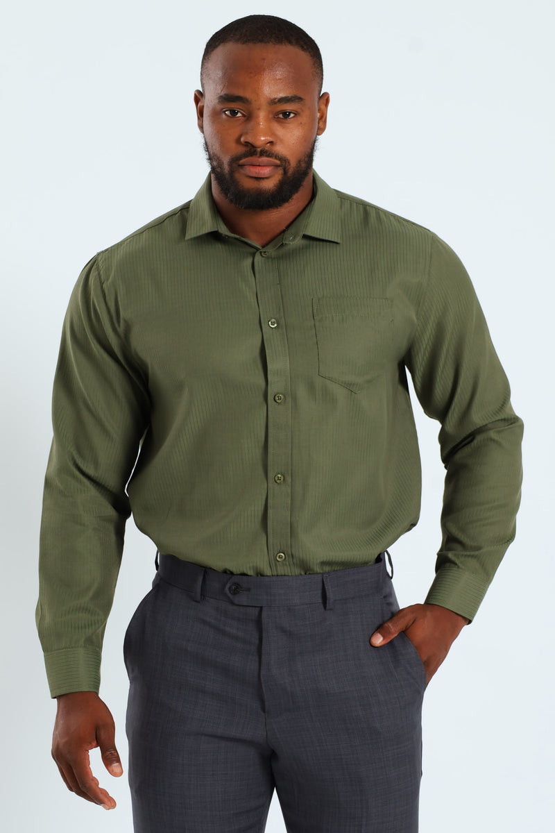 Dobby Shirt - Olive