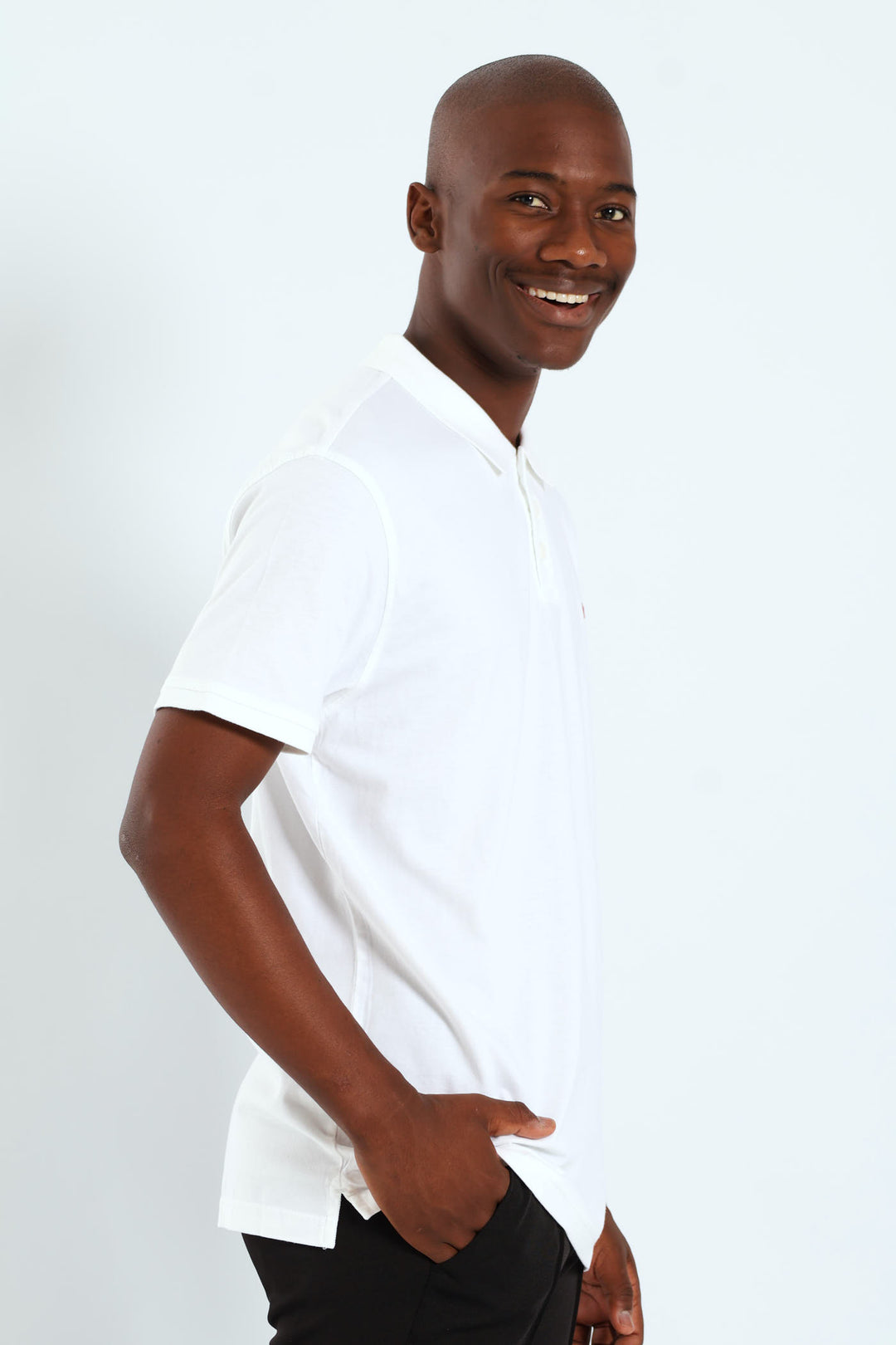 Hm Polo Za Tee - White