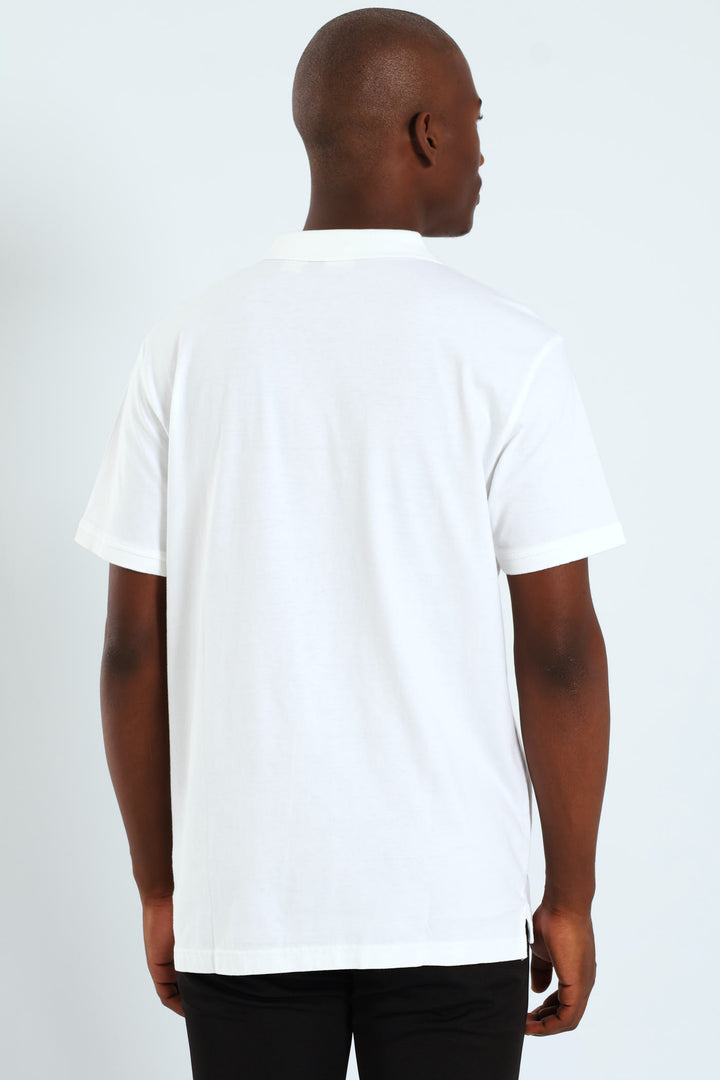 Hm Polo Za Tee - White