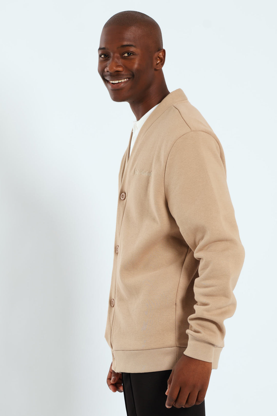 Fleece Cardigan - Taupe