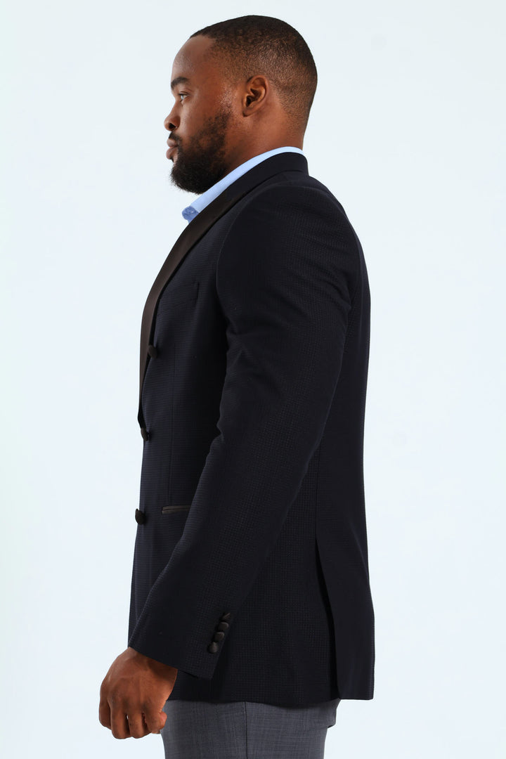 Textured Blazer - Black