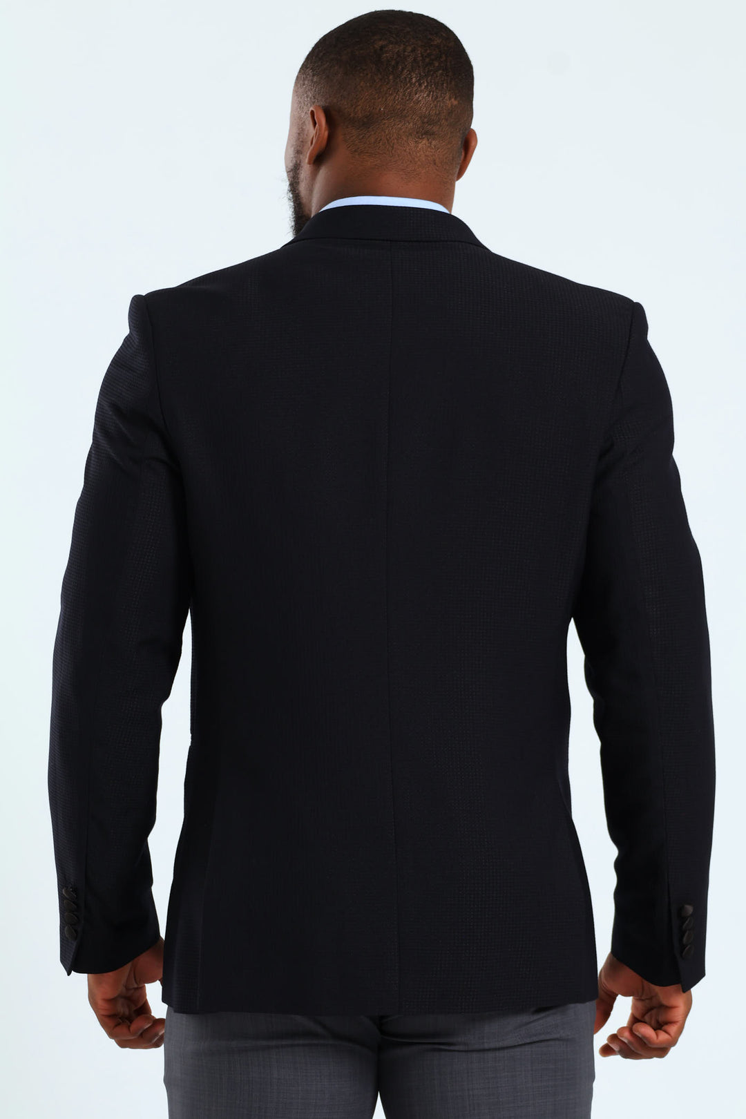 Textured Blazer - Black