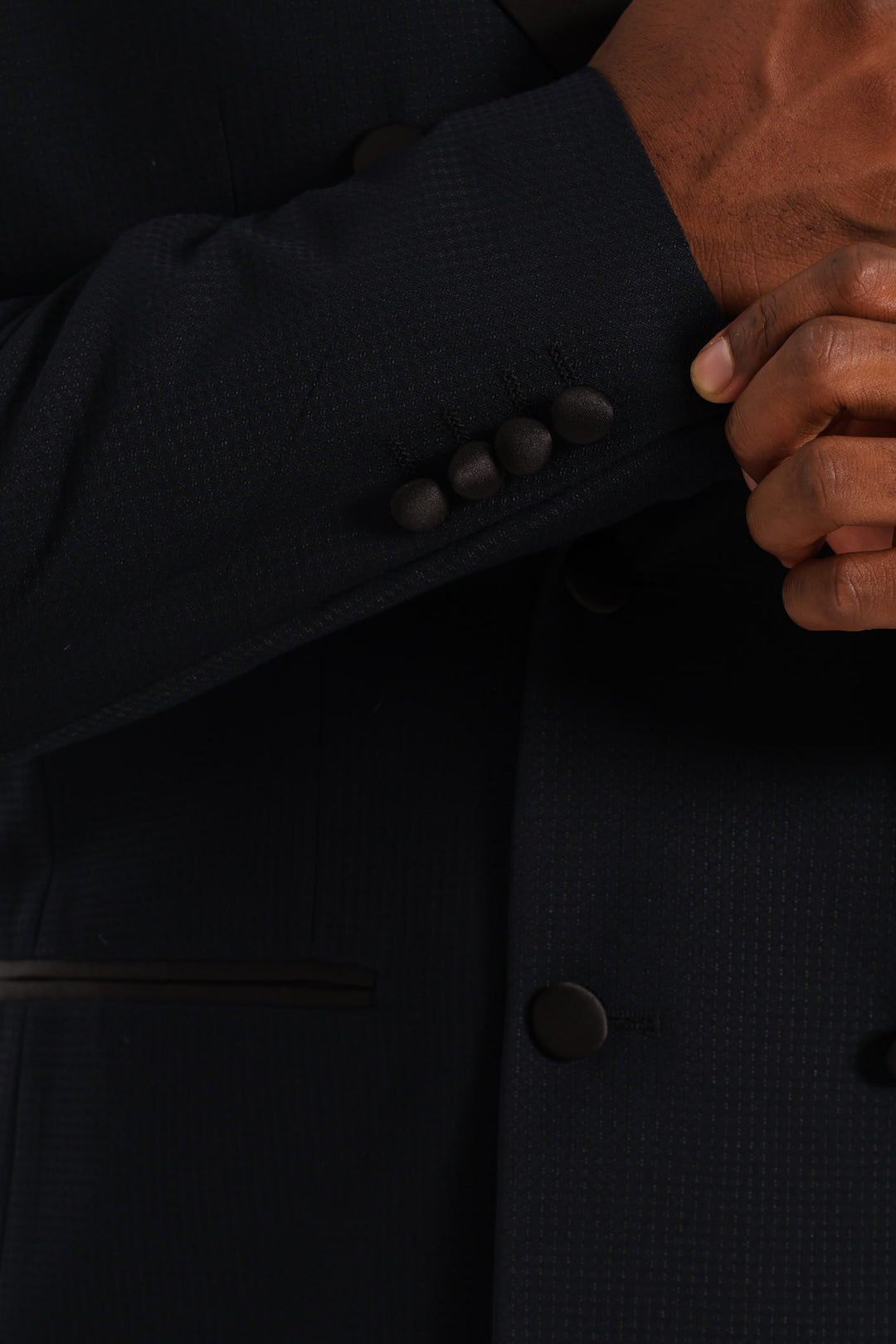 Textured Blazer - Black