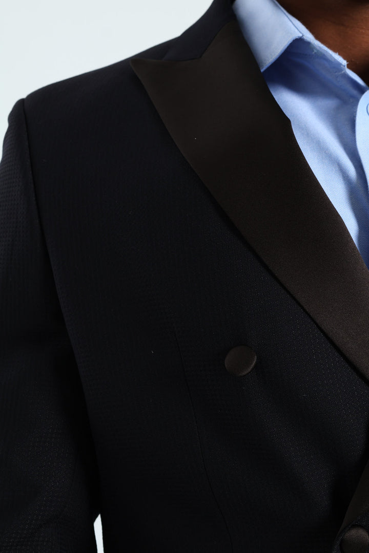 Textured Blazer - Black