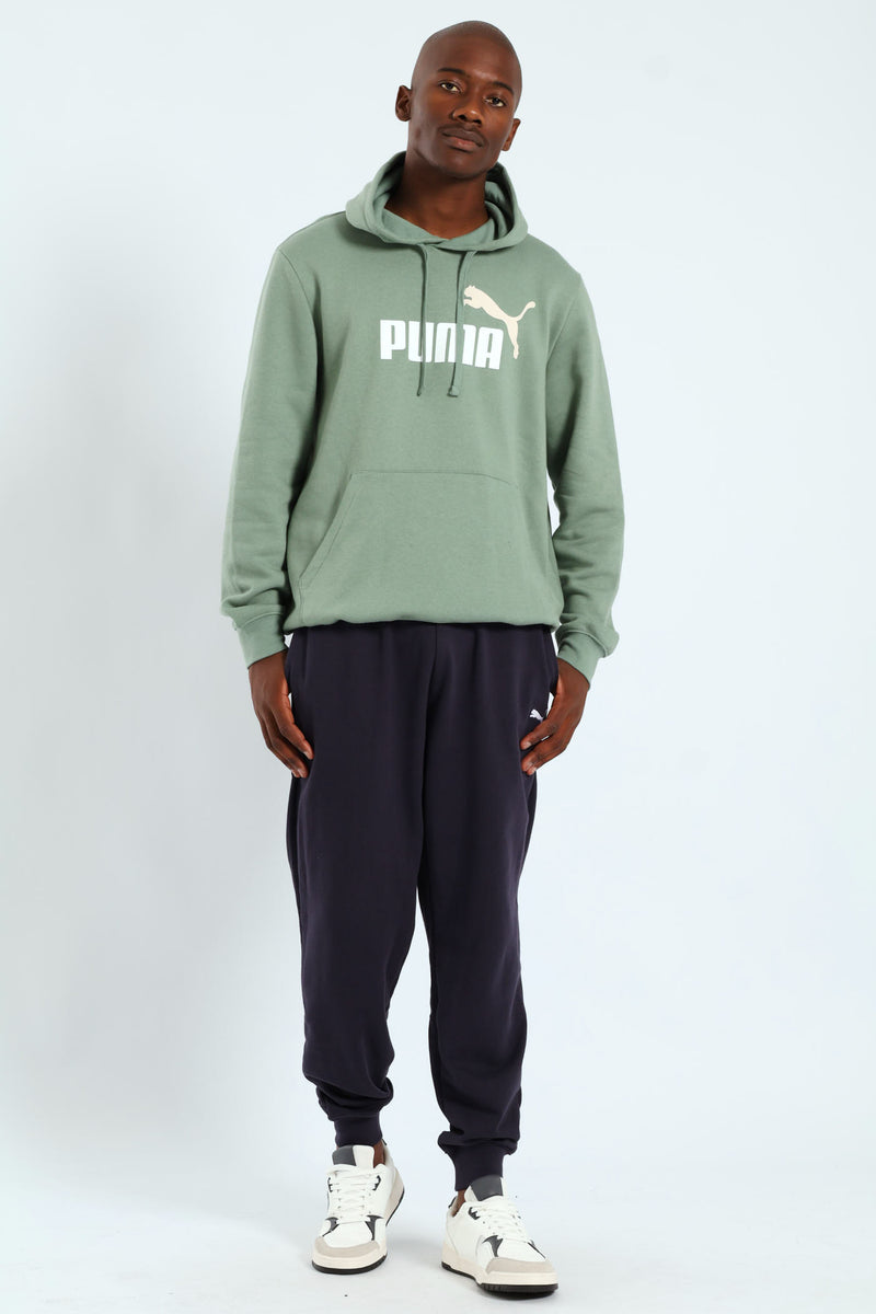 Essential 2 Colour Logo Hoodie - Sage