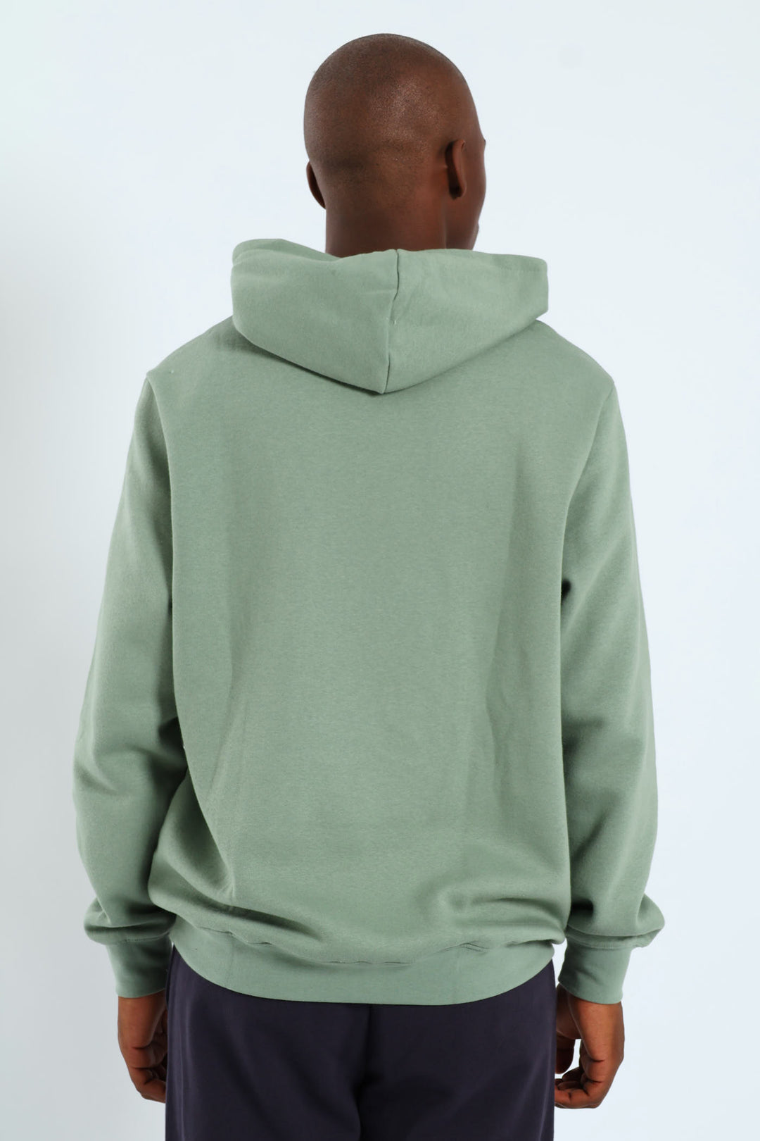 Essential 2 Colour Logo Hoodie - Sage