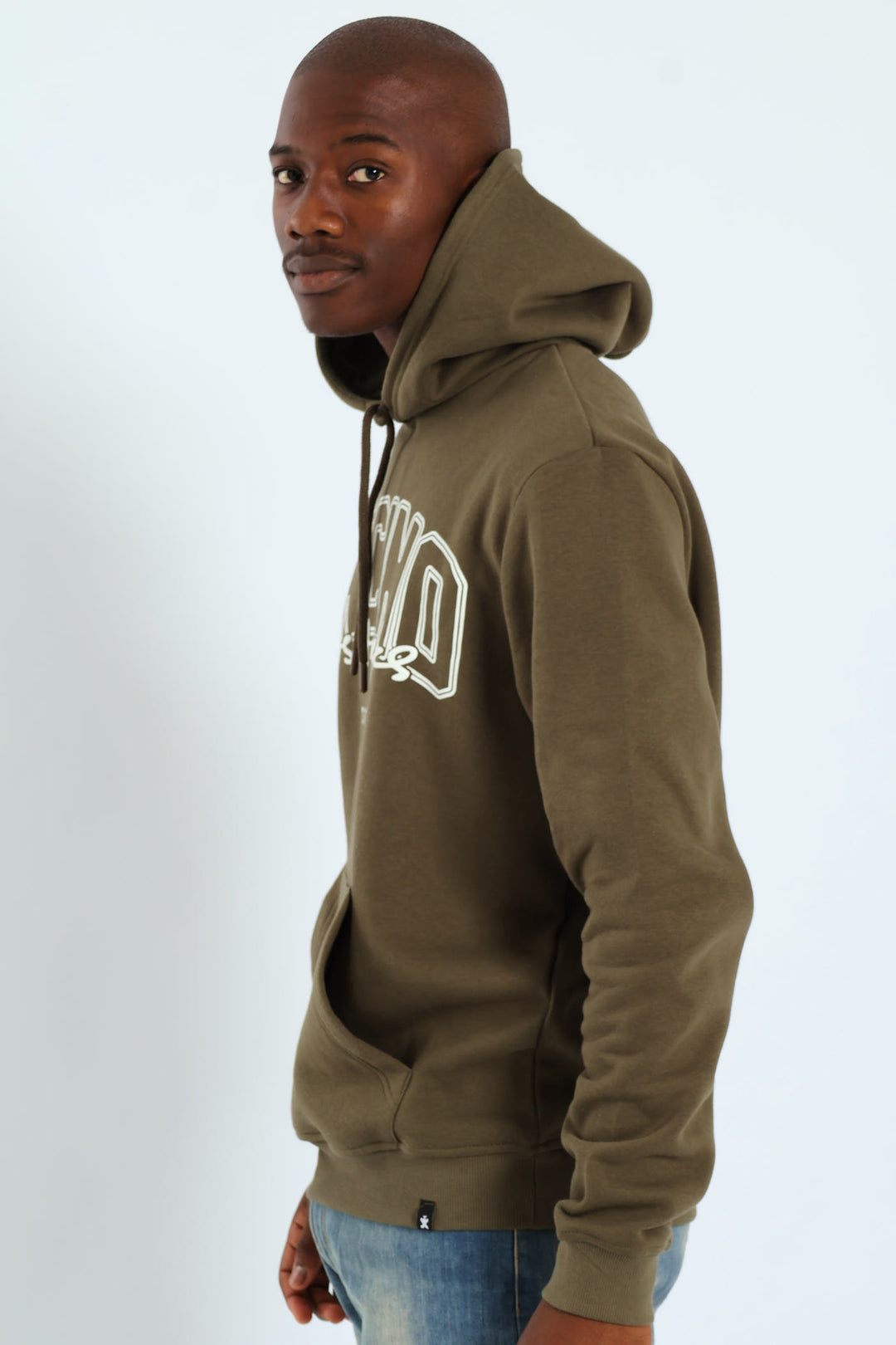 Sunset Palm Front & Back Hoody - Light Fatigue