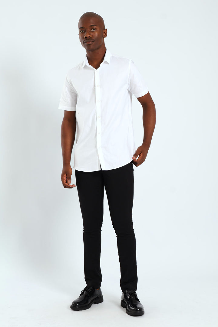 Tonal Textured Shirt - White