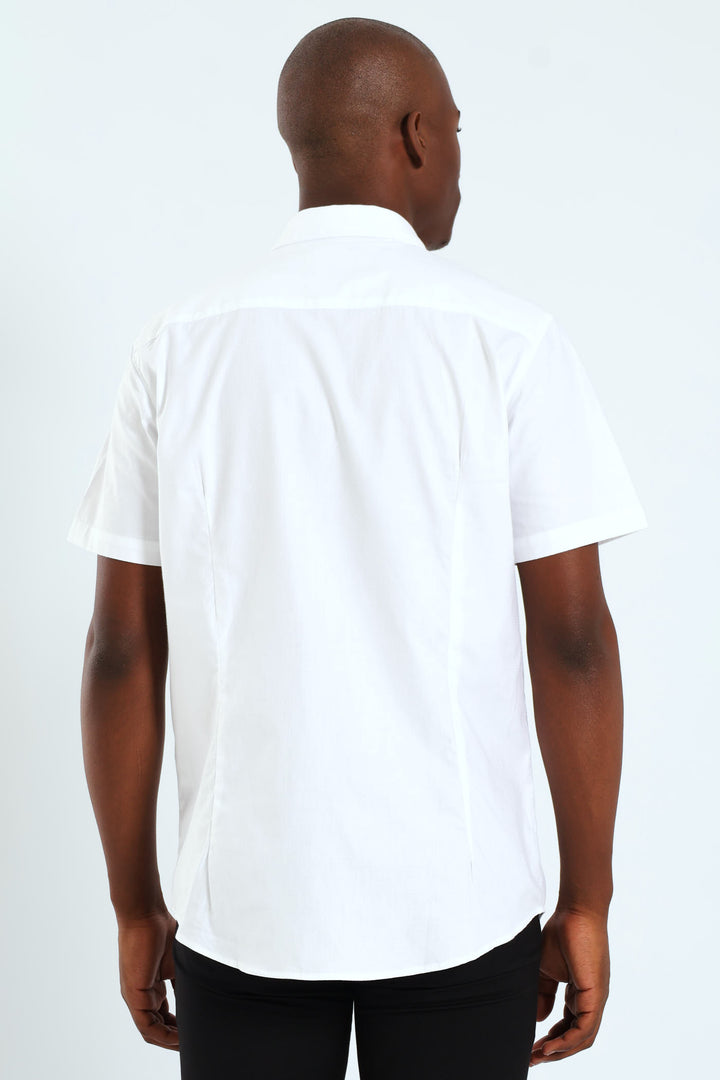 Tonal Textured Shirt - White