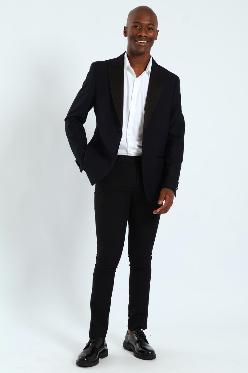 Textured Blazer - Black
