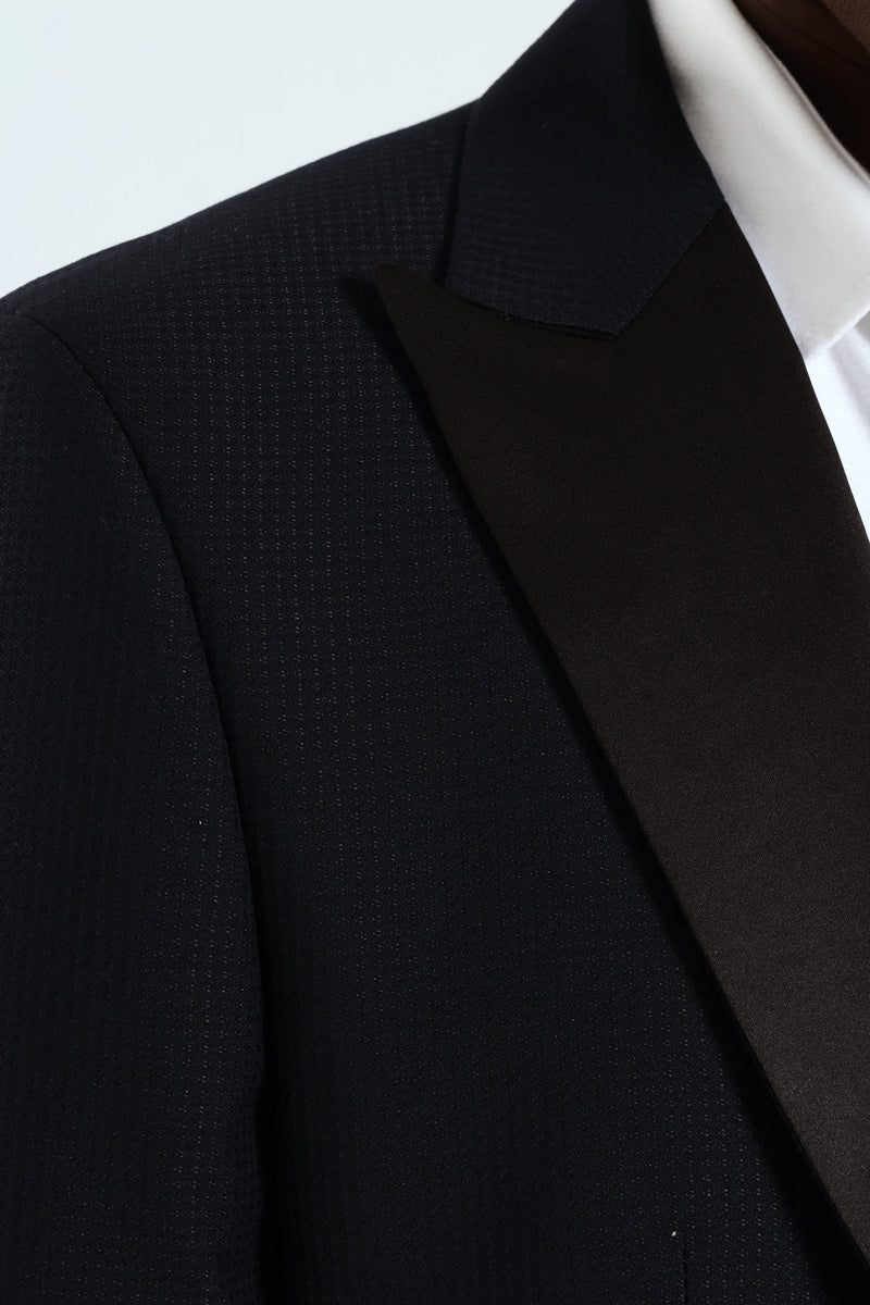 Textured Blazer - Black
