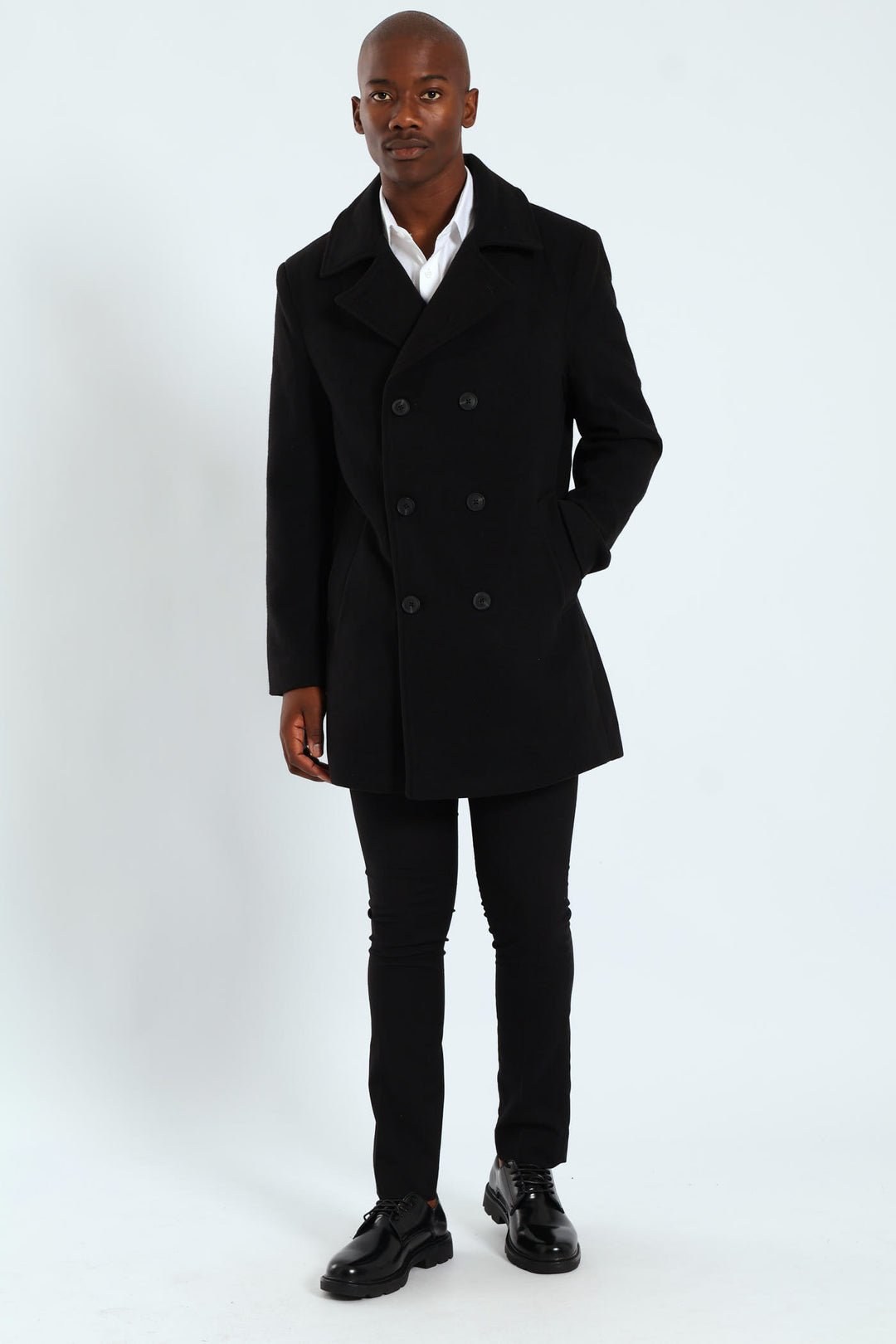 Melton Coat - Black